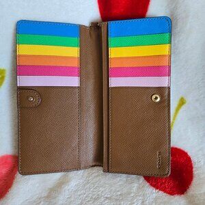 Coach Brown Trifold Wallet